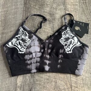 Darc Sport Black and Gray Sports Bra